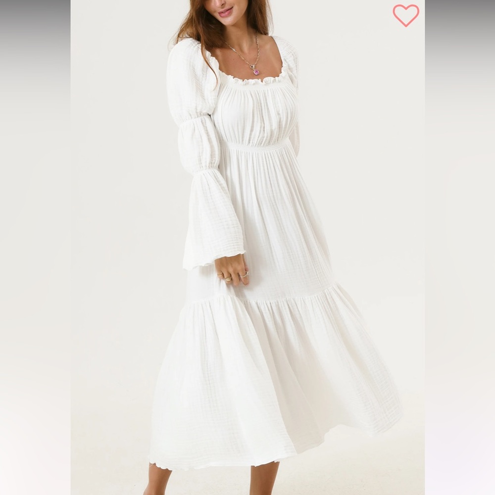 “Nothing Fits But” Seine Dress in White